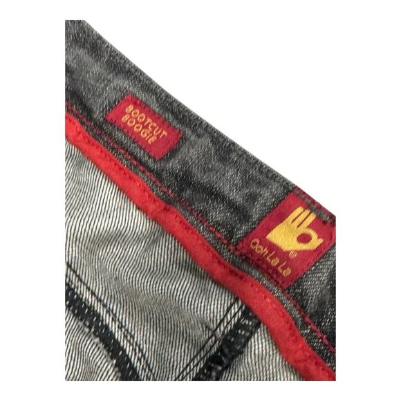 NWT Sasson Ooh La La Women's 16 Bootcut Boogie Black Denim Jeans Casual Relaxed - Picture 4 of 12